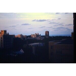 Original 1950s Red Border Kodachrome 35mm Slide - Unknown Cityscape
